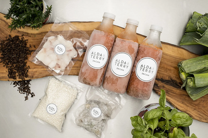 arroz caldoso con langostinos y rape