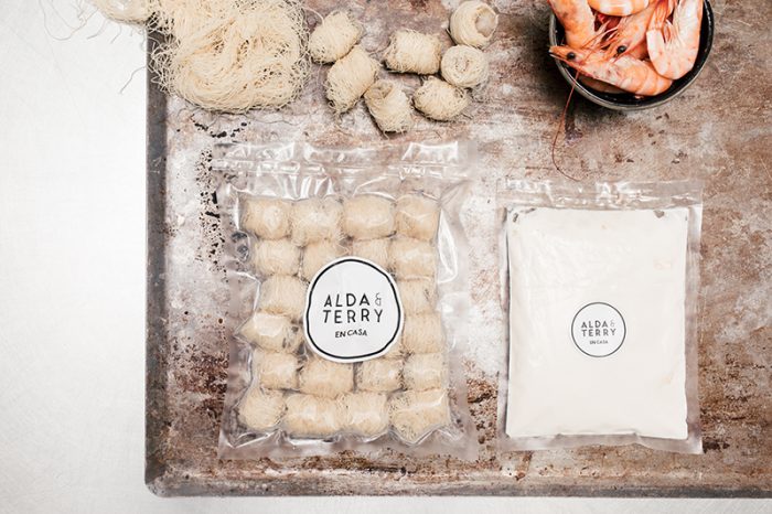 Nidos de Langostinos con Mayonesa Japonesa