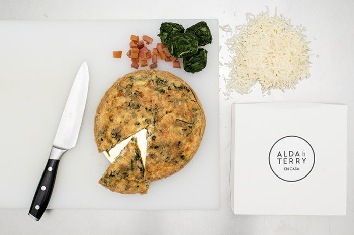 Quiche de Espinacas y Salmón (Sin Gluten)