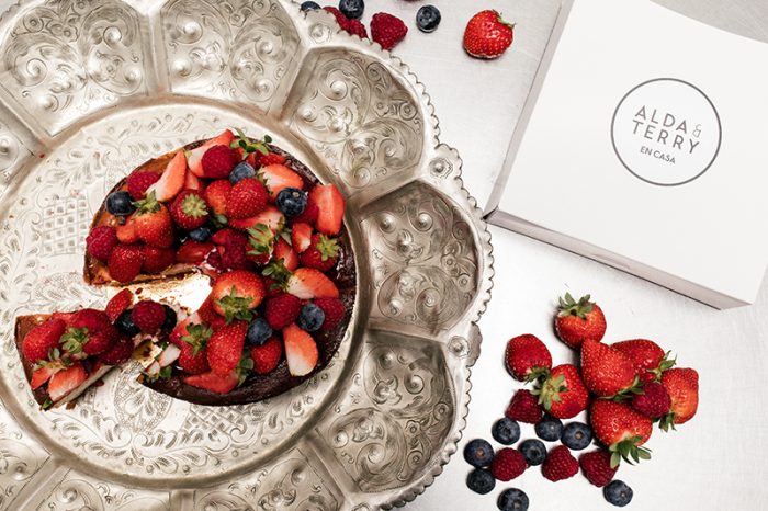 Tarta de Queso con Frutos Rojos