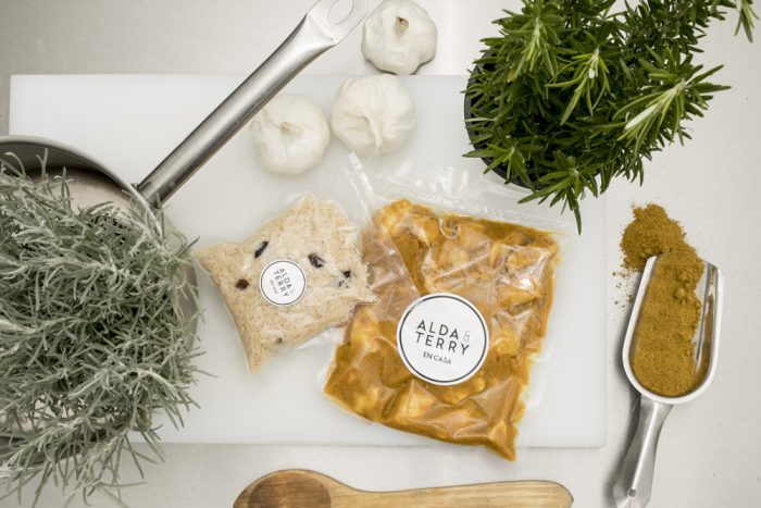 arroz con pollo al curry